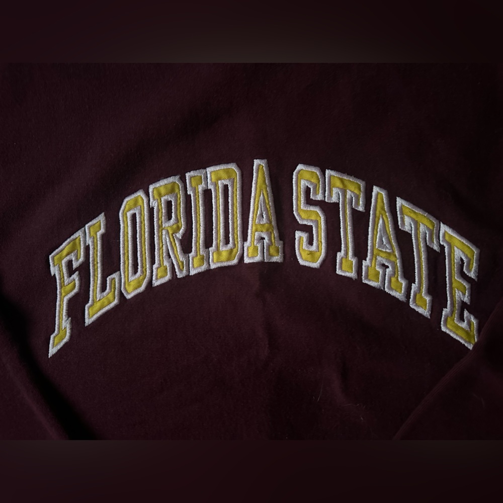 VINTAGE FLORIDA STATE UNIVERSITY FSU cropped CREWNECK XL